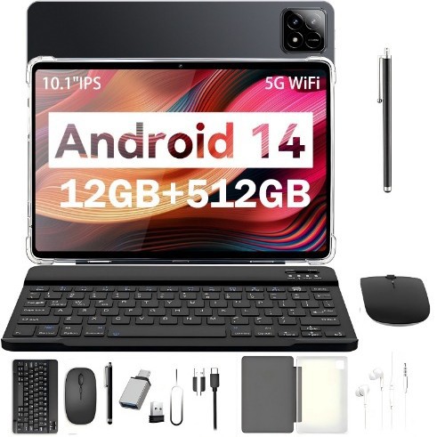 Tablet Android 10″ Polegadas, 512GB, Dual SIM, Dual Standby e Bluetooth – Desempenho Imbatível!